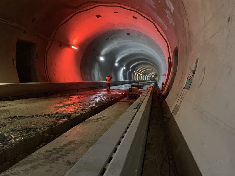 Kabeltiefbau: Tunnel Oberau